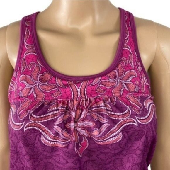 ATHLETA Tinker Tank cinch waist tank top XS Style #413912 Printed TINKERRASP - Picture 2 of 8